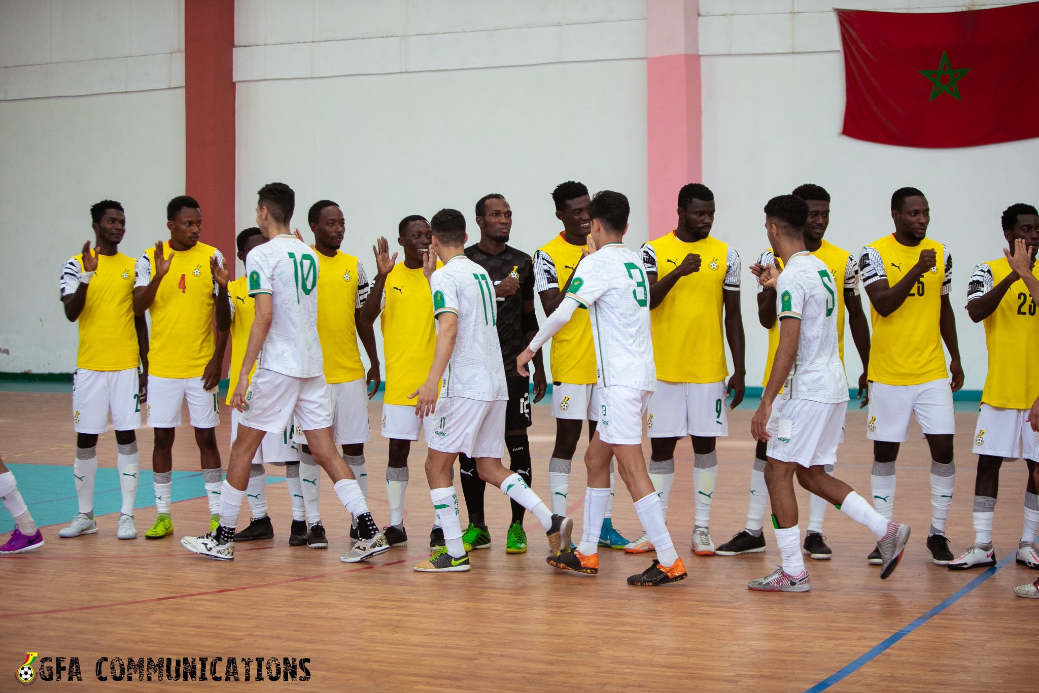 Le Ghana remporte un match amical contre le Raja Casablanca avant la CAN de Futsal