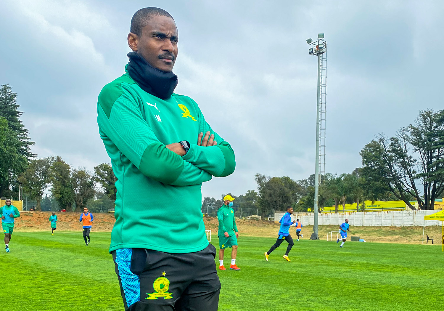 Joueurs des Mamelodi Sundowns épuisés après une série de matchs