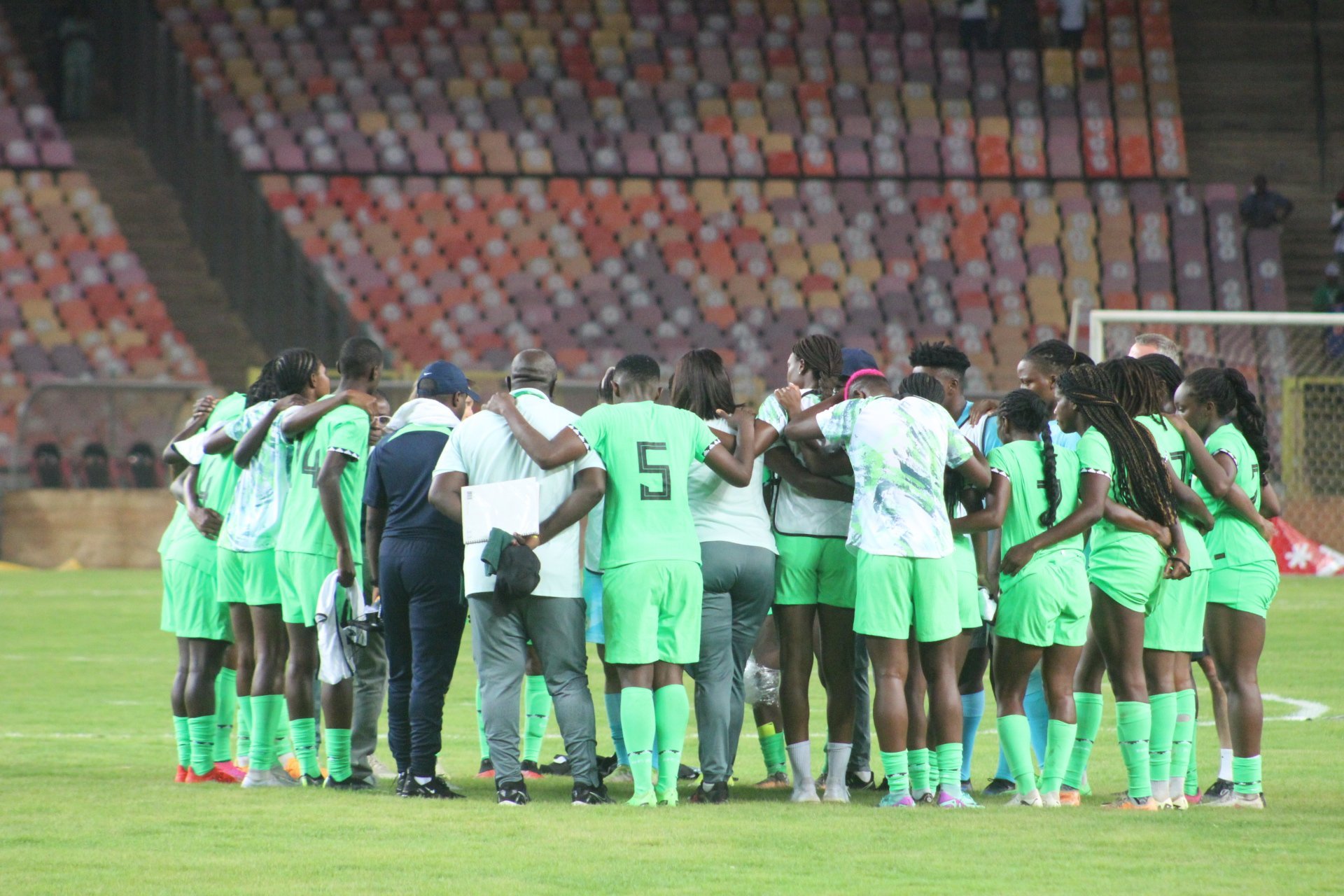 Les joueuses du Nigeria célèbrent leur qualification pour les JO 2024