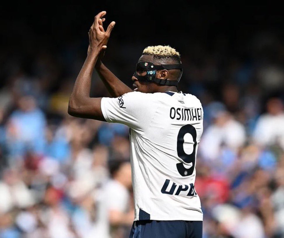 Victor Osimhen celebrating his goal against Monza