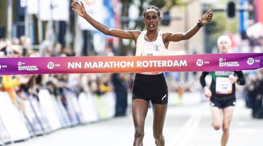 Photo du vainqueur du Marathon de Rotterdam 2019