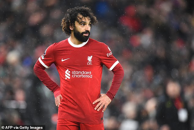 Mohamed Salah lors d'un match avec Liverpool