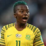 Thembi Kgatlana, meilleure buteuse des qualifications aux JO de Paris 2025