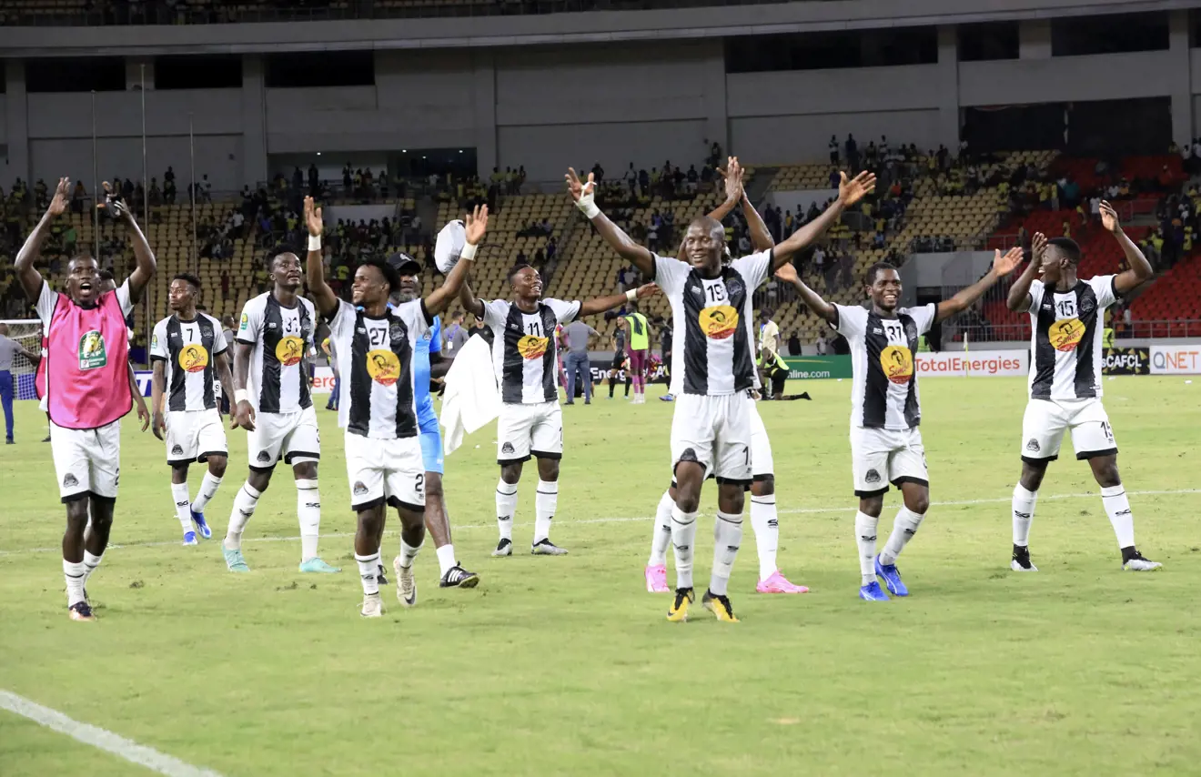 Joel Beya célèbre son but de la victoire contre Petro Luanda