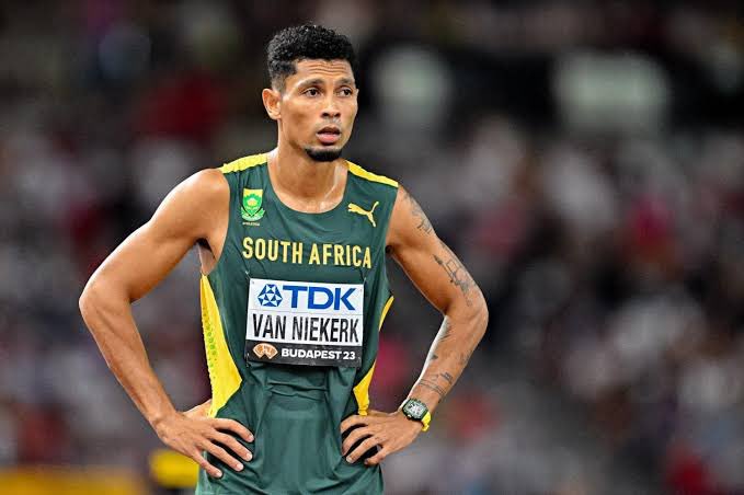 Wayde Van Niekerk competing at the South African Championships