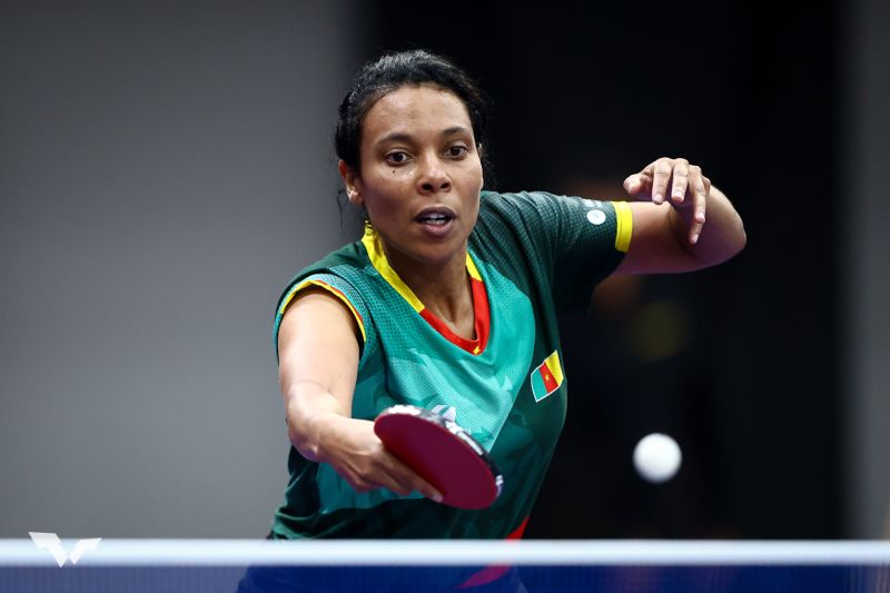 Sarah Hanffou au tournoi de qualification à Kigali