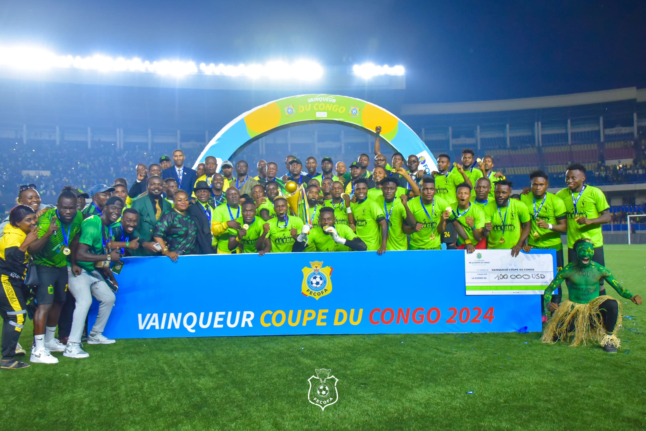 L'AS V.Club soulève le trophée de la Coupe du Congo