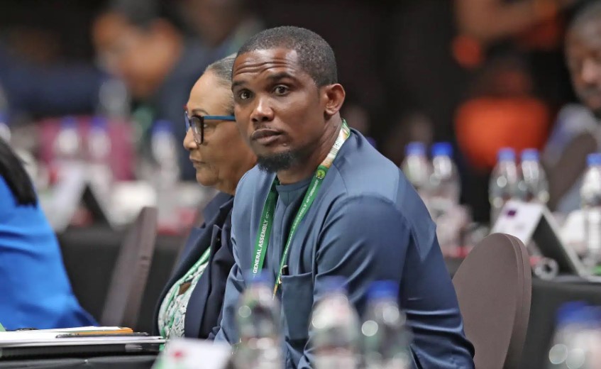 Samuel Eto'o au siège de la CAF pour son audition