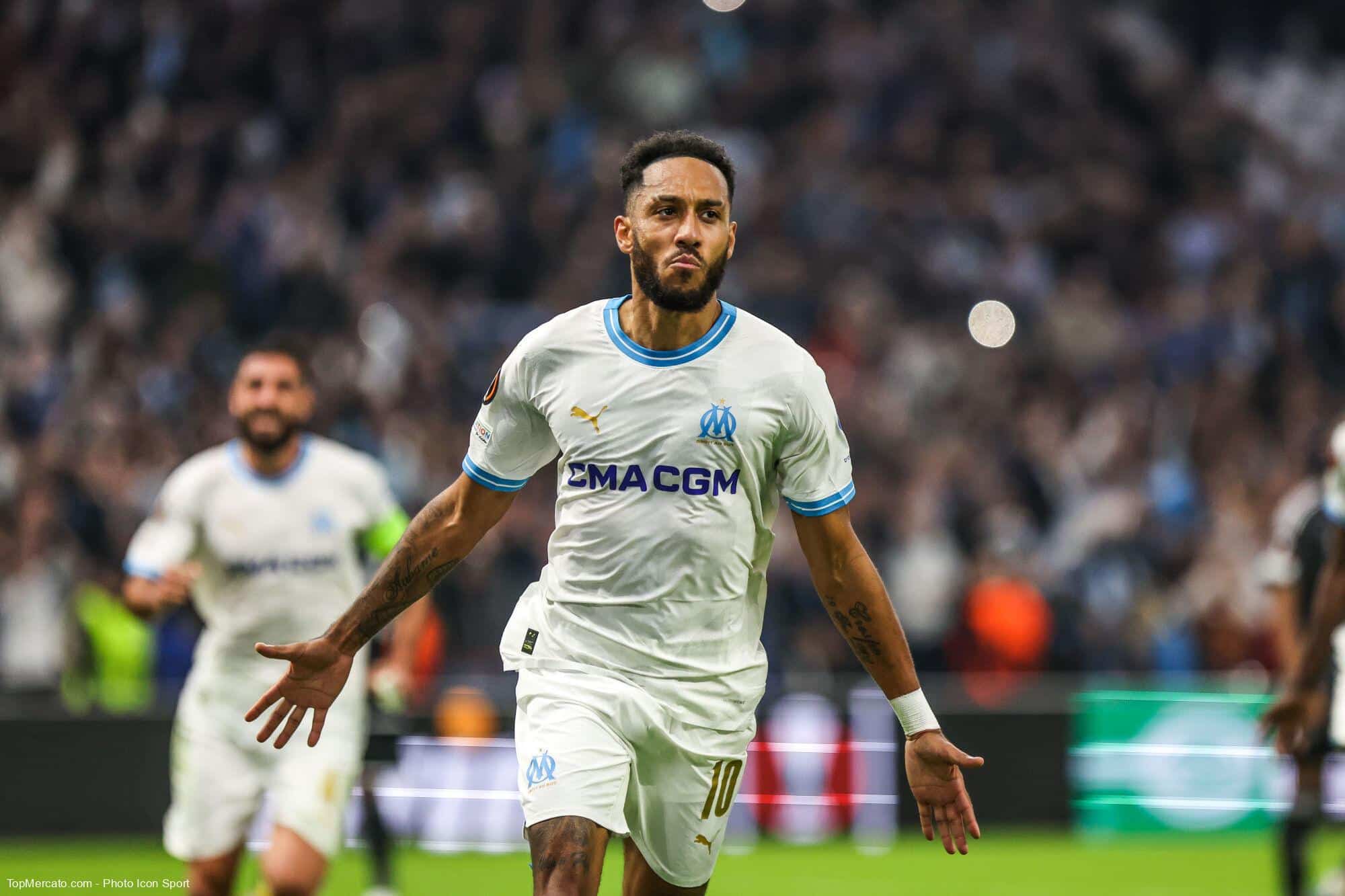 Pierre-Emerick Aubameyang lors d'un match de l'OM