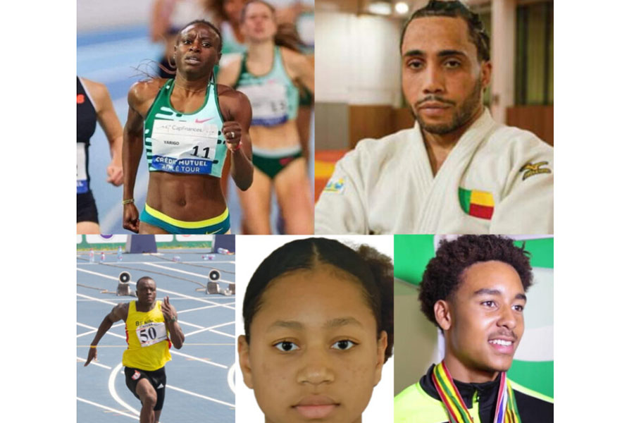 Noélie Yarigo, Valentin Houinato, Didier Kiki, Alexis Michel Dodji Kpadé et Eliane Douillet représenteront le Bénin lors des Jeux Olympiques de Paris 2024