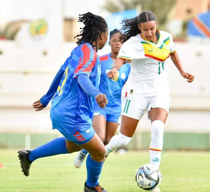 Photo du match entre les Léopards Dames de la RDC et les Lionnes du Sénégal