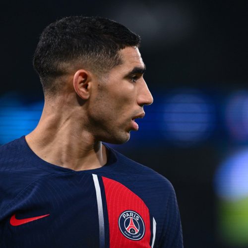 Retour d’Achraf Hakimi dans l’équipe du PSG pour le match contre Brest