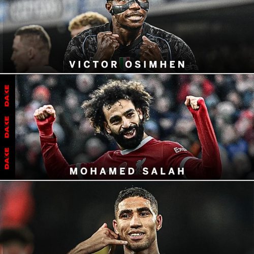 Victor Osimhen, Achraf Hakimi, and Mohamed Salah: Valuable African Players in Transfermarkt’s Ranking