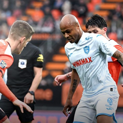 Andre Ayew, héros du match entre Le Havre et Lorient