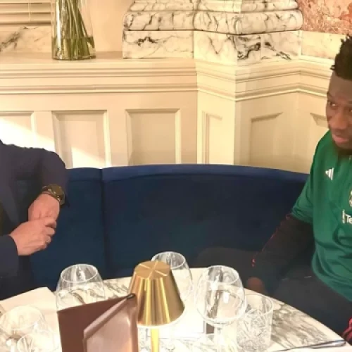 Marc Brys rencontre André Onana pour discuter de son projet avec les Lions Indomptables