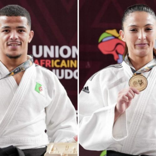 Dris Messaoud et Amina Belkadi remportent le titre de champion d’Afrique de judo