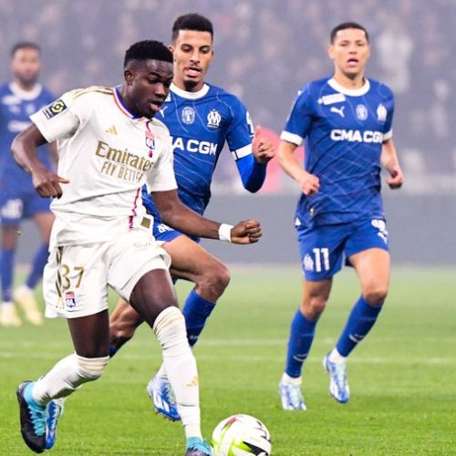 Ernest Nuamah, homme du match lors de Lyon-Marseille