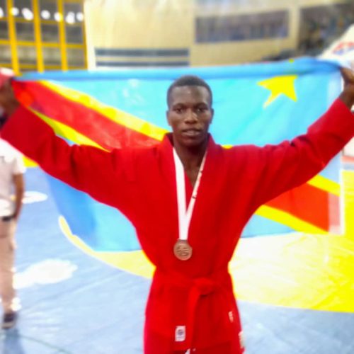 Gabriel Muanda remporte la médaille d’argent aux championnats d’Afrique de Sambo