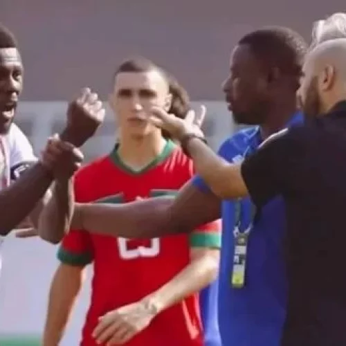 Incidents post-match au match entre le Maroc et la RD Congo