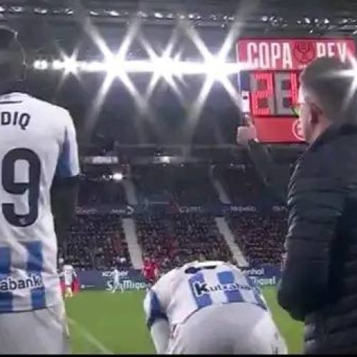 Un remplacement inattendu lors du match entre Osasuna et la Real Sociedad