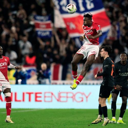 Wilfried Singo brille lors du match entre Monaco et le PSG